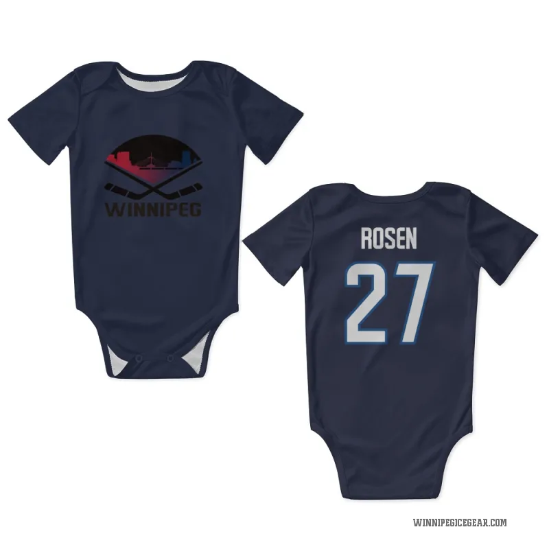 Isak Rosen  Navy Winnipeg Jets  Newborn & Infant Bodysuit
