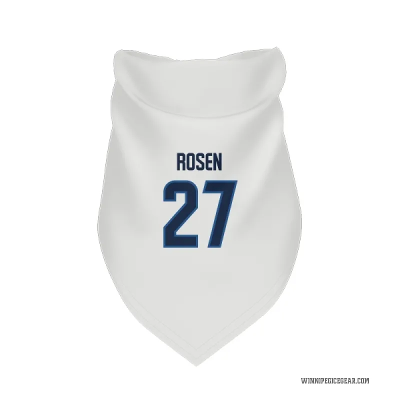 Isak Rosen  White Winnipeg Jets  Cat & Dog Pet Bandana
