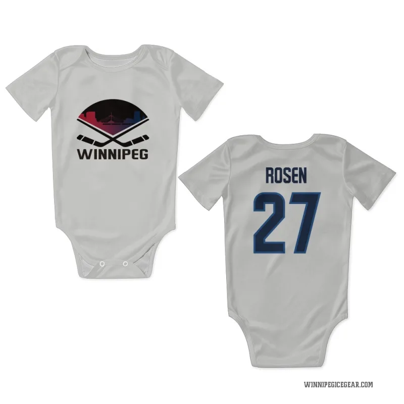 Isak Rosen  White Winnipeg Jets  Newborn & Infant Bodysuit