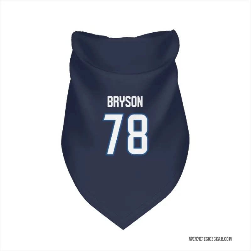 Jacob Bryson  Navy Winnipeg Jets  Cat & Dog Pet Bandana