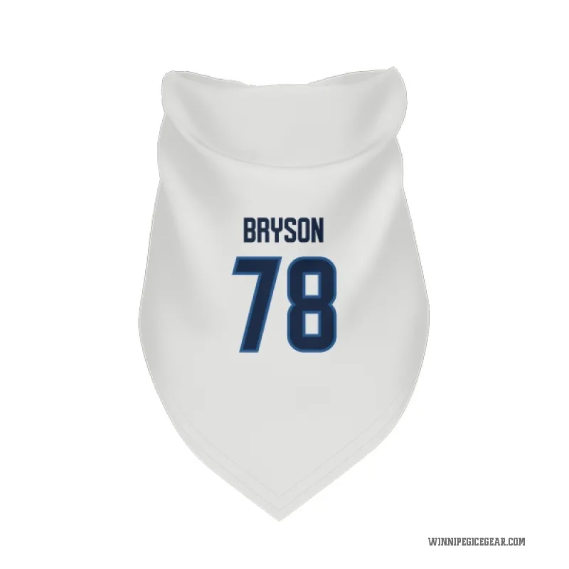 Jacob Bryson  White Winnipeg Jets  Cat & Dog Pet Bandana