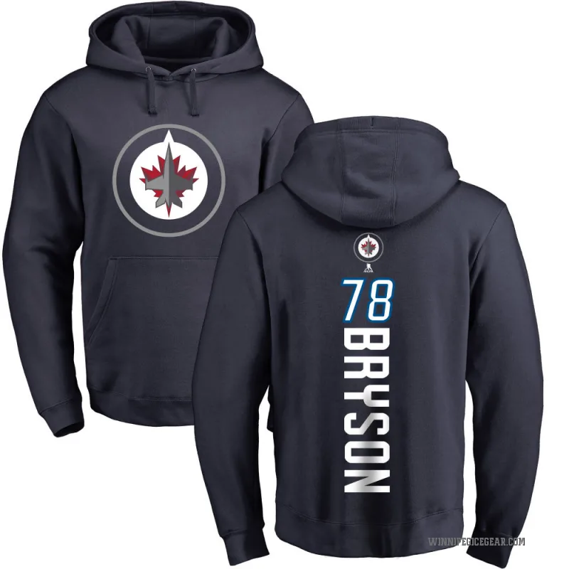 Jacob Bryson Youth Navy Winnipeg Jets Branded Backer Pullover Hoodie