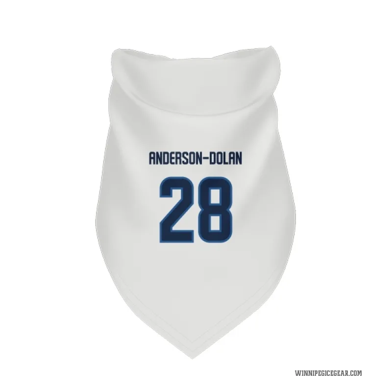 Jaret Anderson-Dolan  White Winnipeg Jets  Cat & Dog Pet Bandana