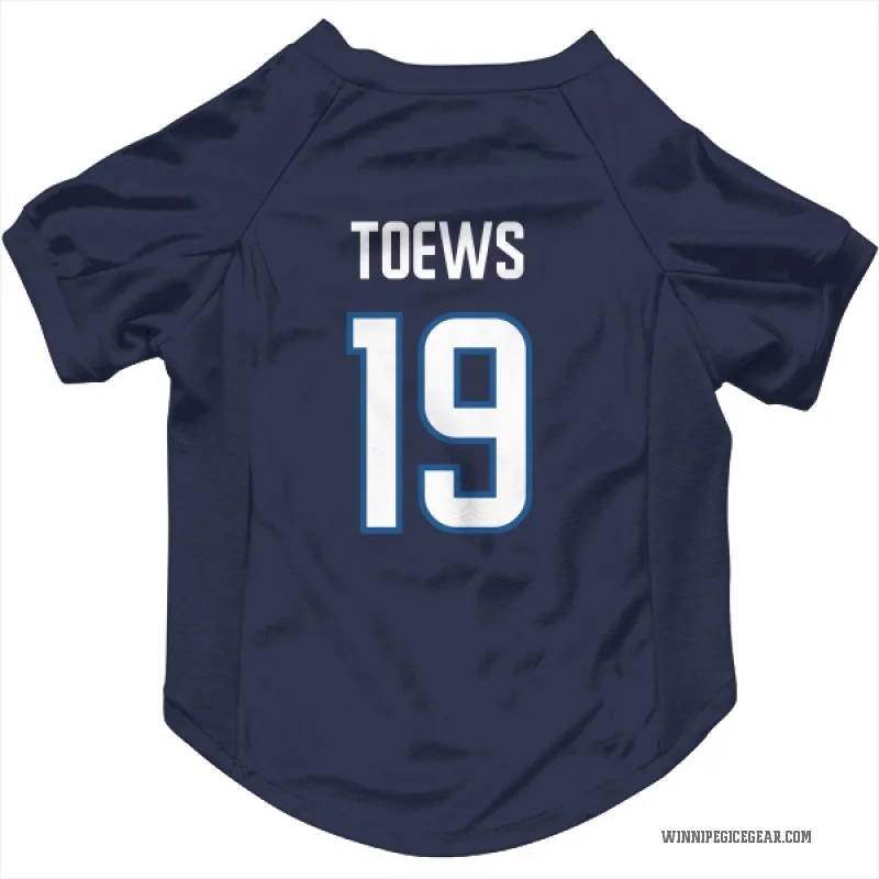 Jonathan Toews  Navy Winnipeg Jets  Cat & Dog Pet Jersey