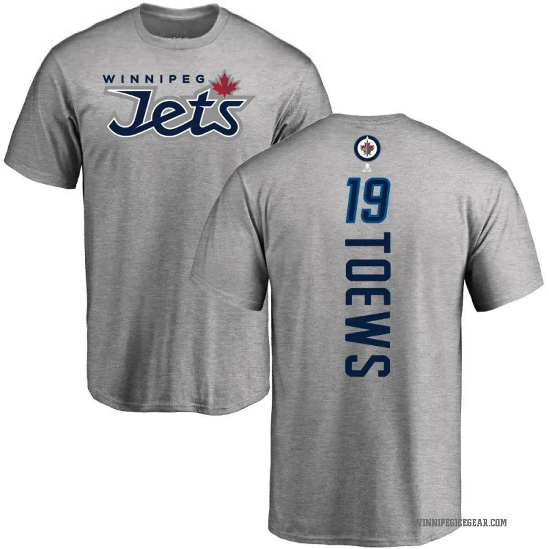 Jonathan Toews Youth Ash Winnipeg Jets Backer T-Shirt -