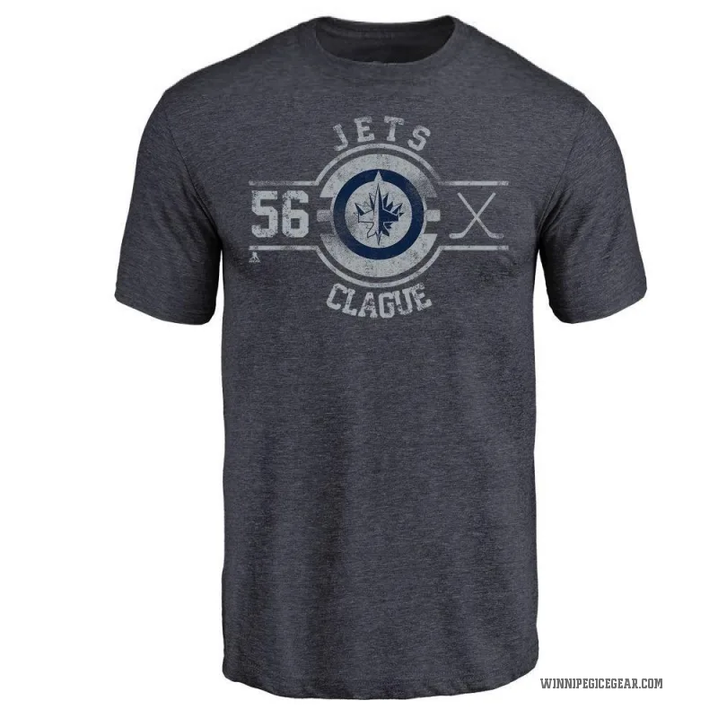 Kale Clague Youth Navy Winnipeg Jets Insignia T-Shirt -