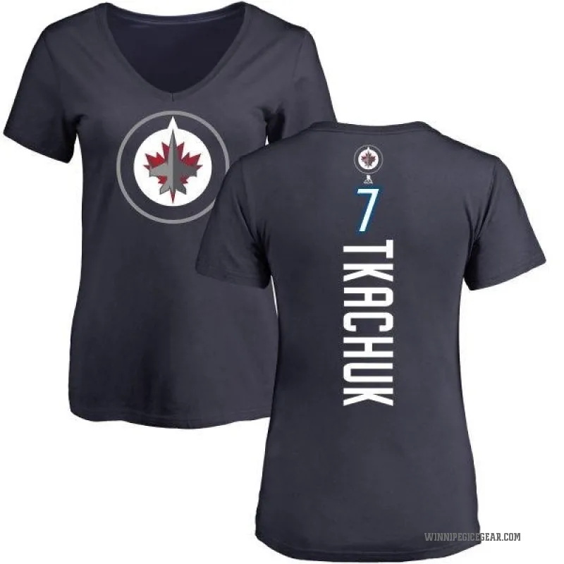 Keith Tkachuk Women's Navy Winnipeg Jets Backer T-Shirt -