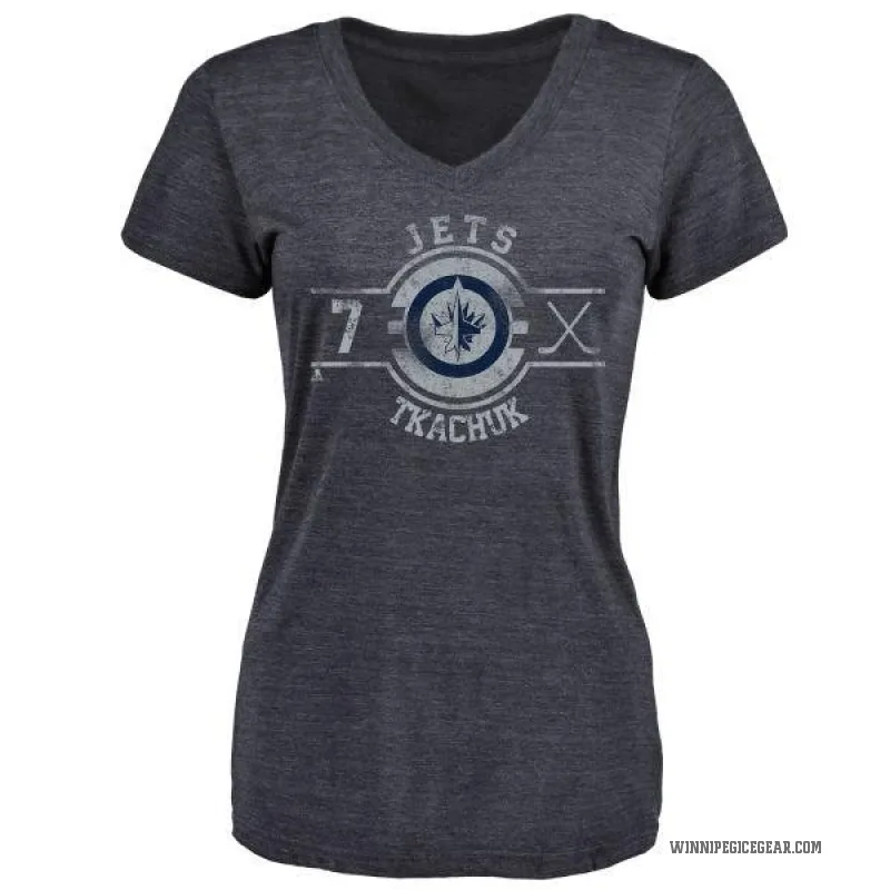 Keith Tkachuk Women's Navy Winnipeg Jets Insignia T-Shirt -