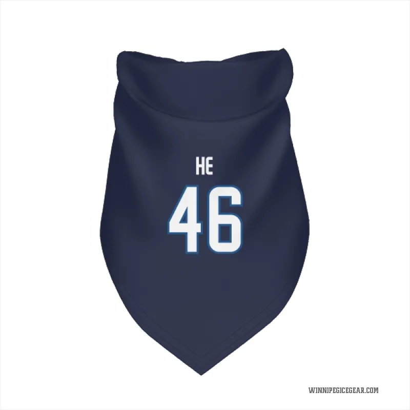 Kevin He  Navy Winnipeg Jets  Cat & Dog Pet Bandana