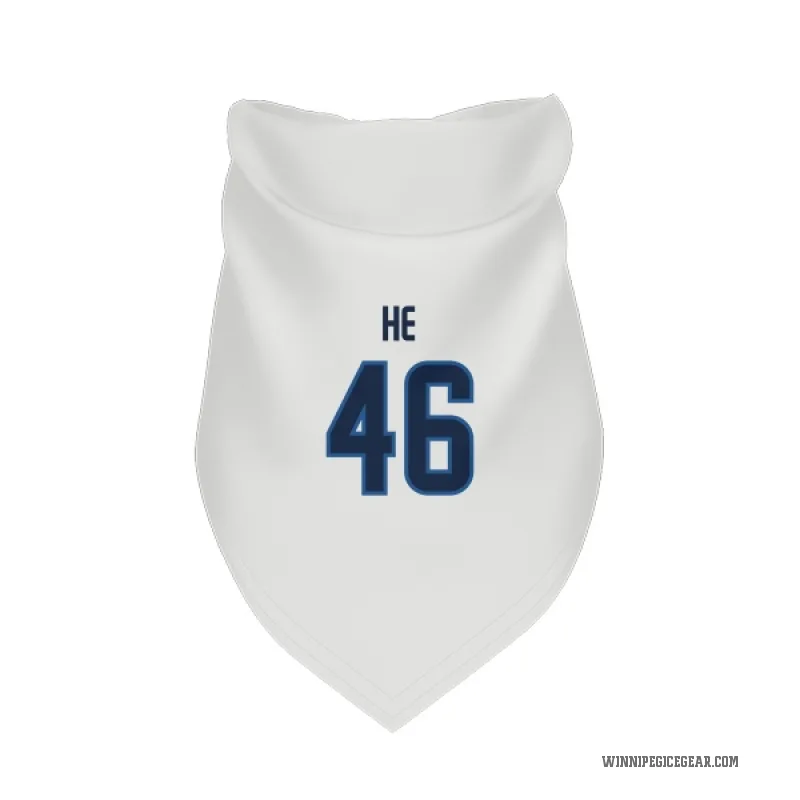 Kevin He  White Winnipeg Jets  Cat & Dog Pet Bandana