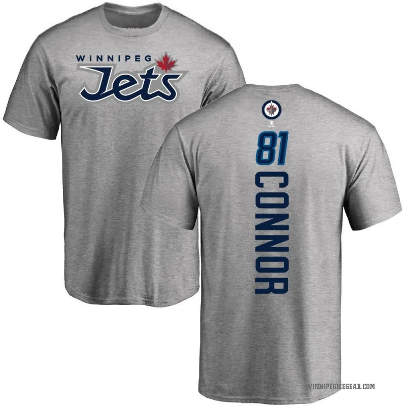 Kyle Connor Men's Ash Winnipeg Jets Backer T-Shirt -