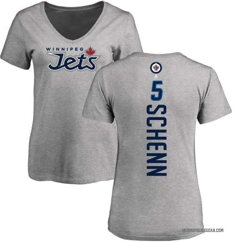 Luke Schenn Women's Ash Winnipeg Jets Backer T-Shirt -
