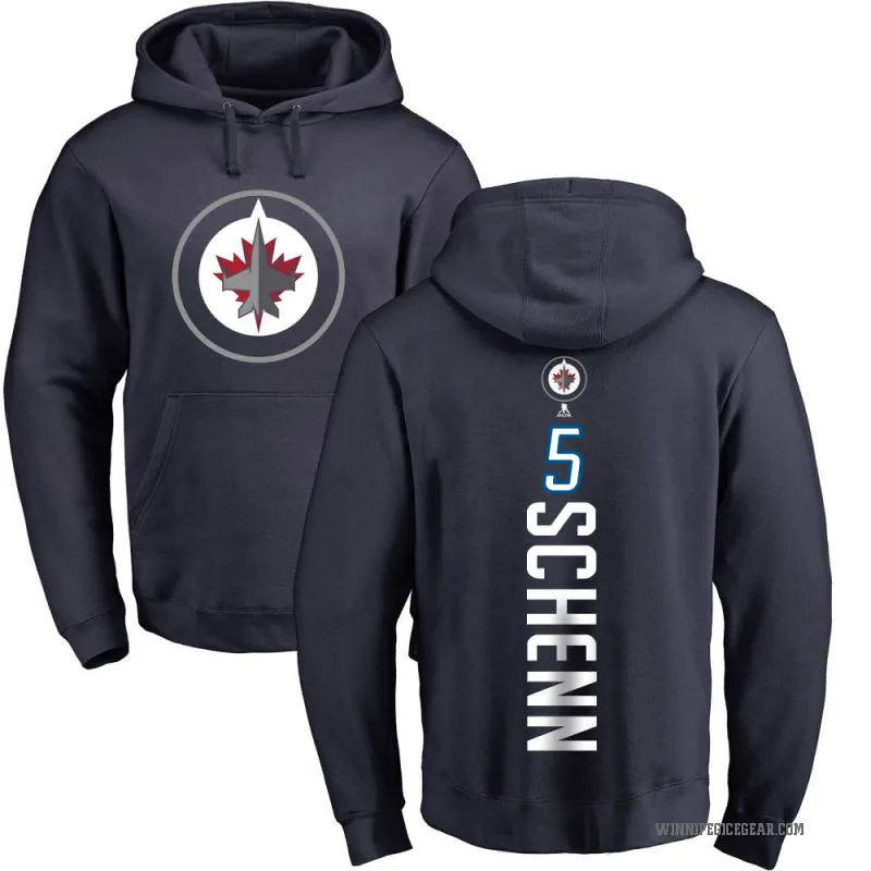 Luke Schenn Youth Navy Winnipeg Jets Branded Backer Pullover Hoodie