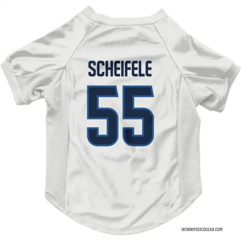 Mark Scheifele  White Winnipeg Jets  Cat & Dog Pet Jersey