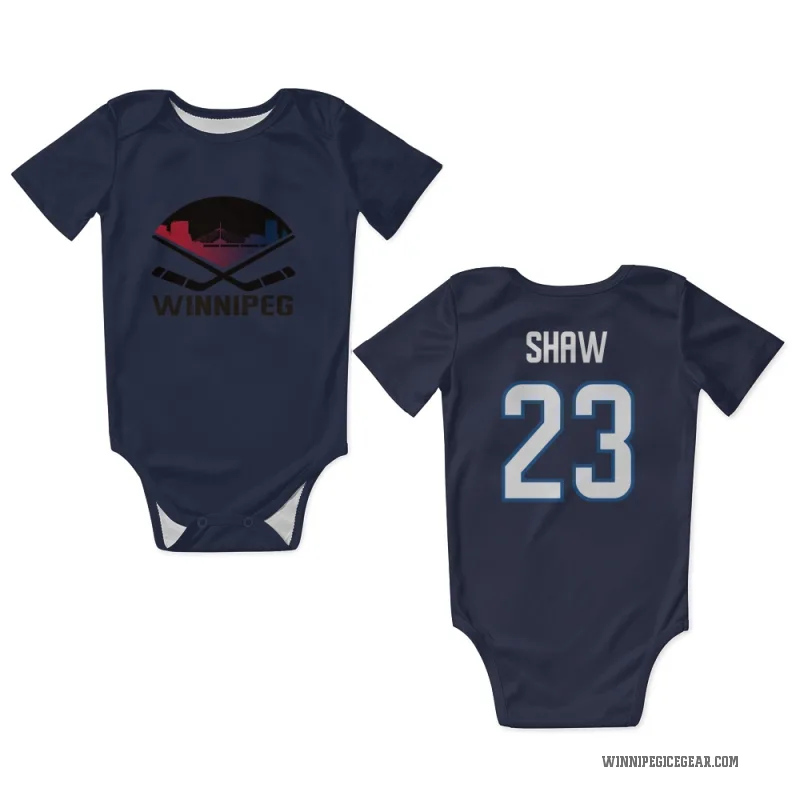 Mason Shaw  Navy Winnipeg Jets  Newborn & Infant Bodysuit