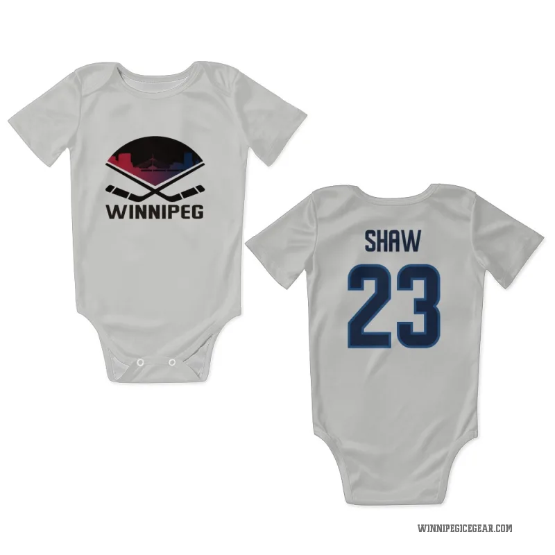 Mason Shaw  White Winnipeg Jets  Newborn & Infant Bodysuit