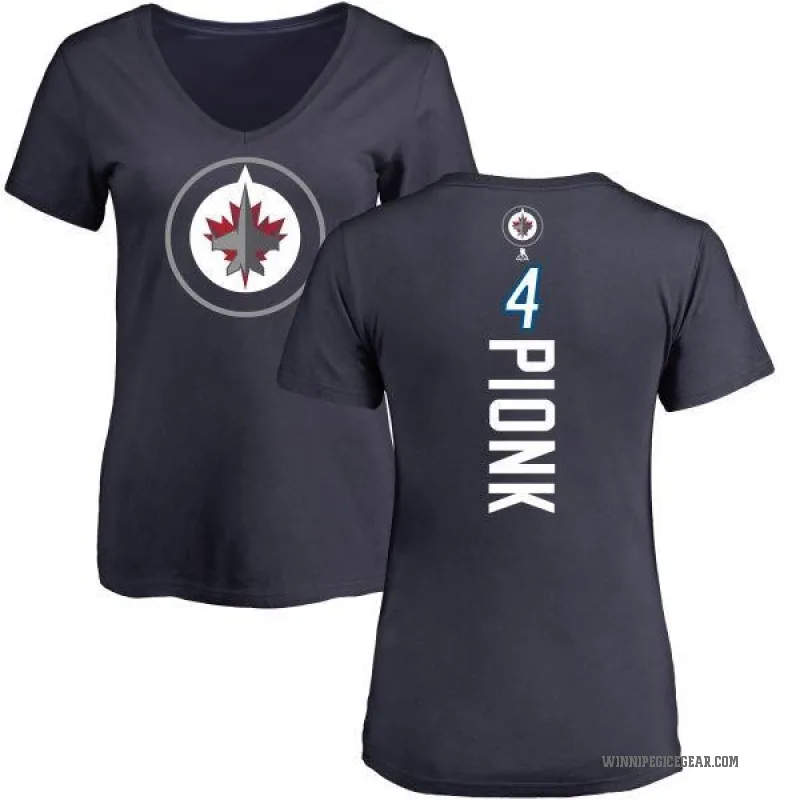 Neal Pionk Women's Navy Winnipeg Jets Backer T-Shirt -