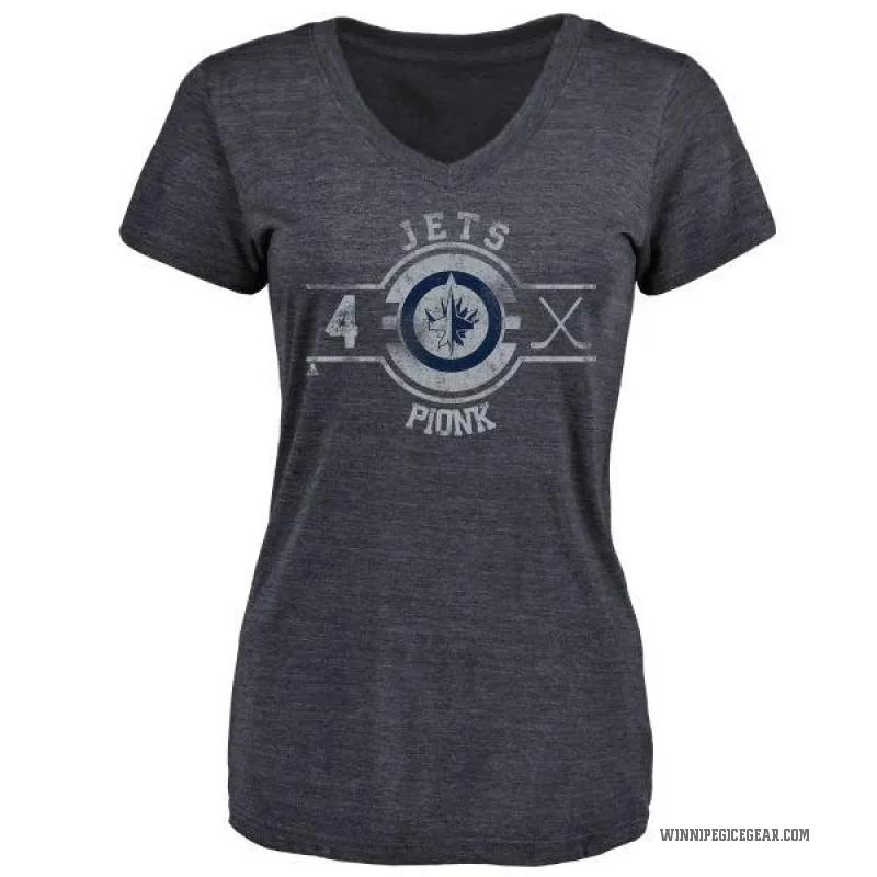 Neal Pionk Women's Navy Winnipeg Jets Insignia T-Shirt -