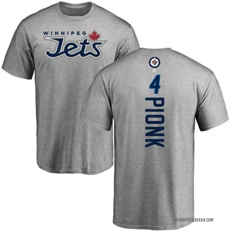 Neal Pionk Youth Ash Winnipeg Jets Backer T-Shirt -