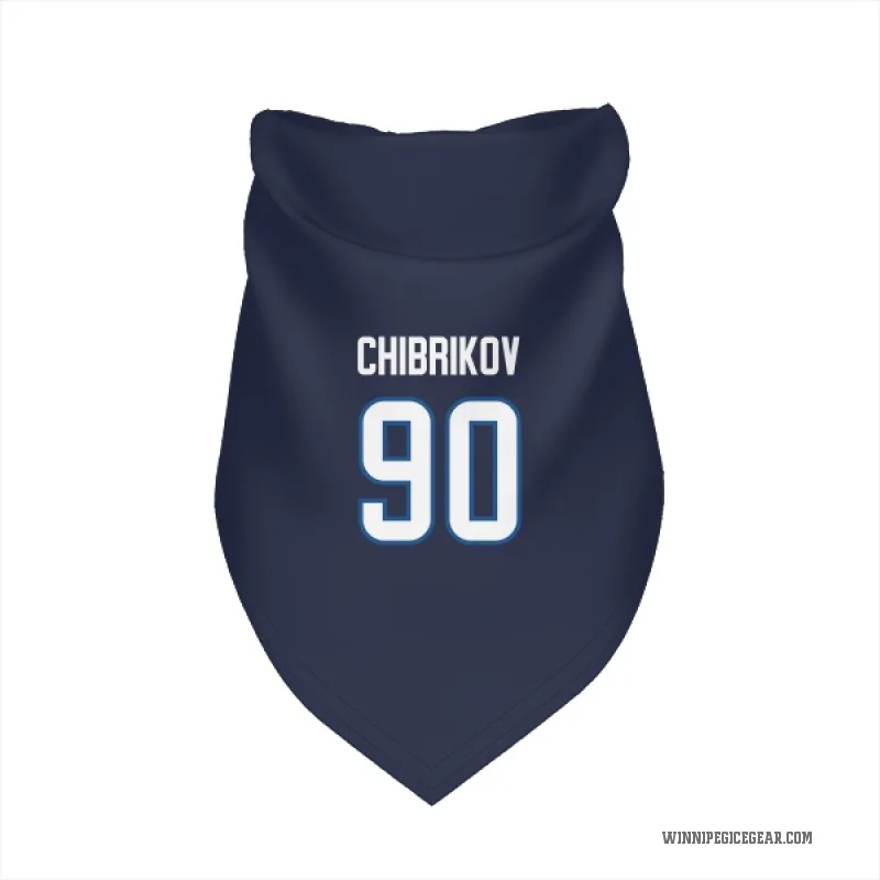 Nikita Chibrikov  Navy Winnipeg Jets  Cat & Dog Pet Bandana