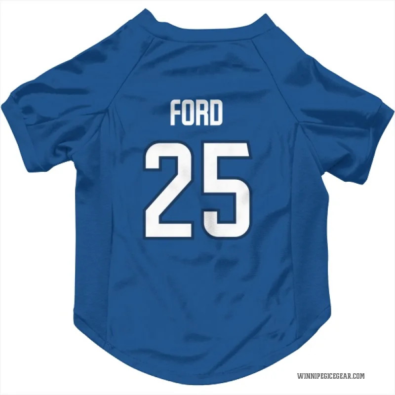 Parker Ford  Blue Winnipeg Jets  Cat & Dog Pet Jersey