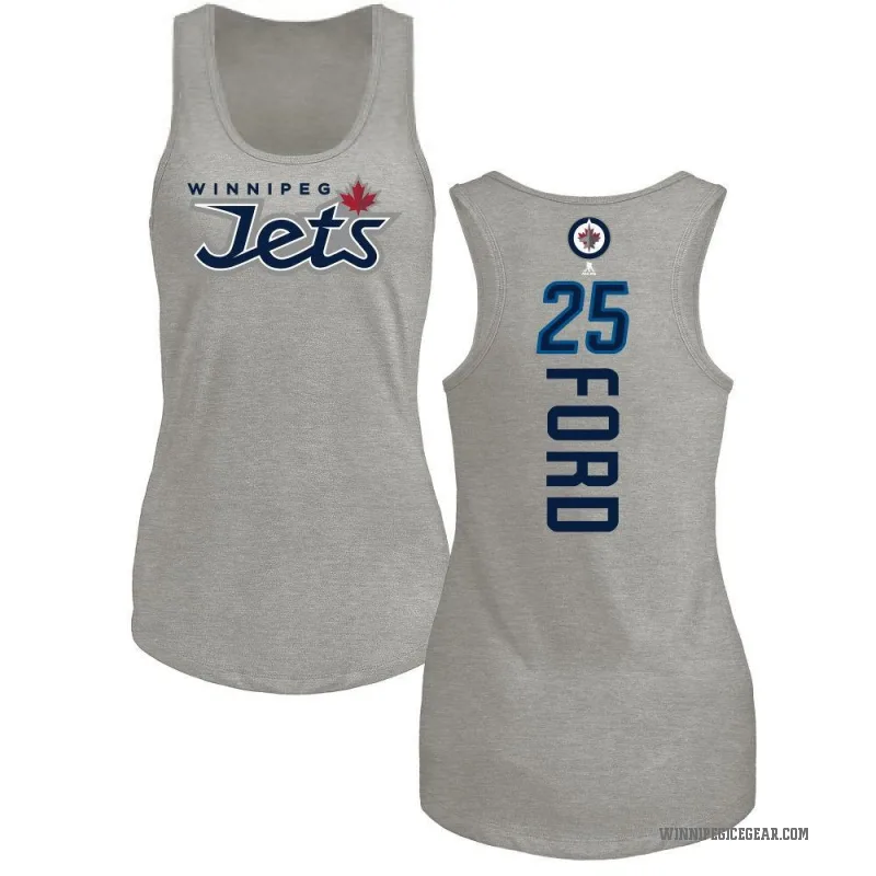 Parker Ford Women's Ash Winnipeg Jets Backer Tank Top -