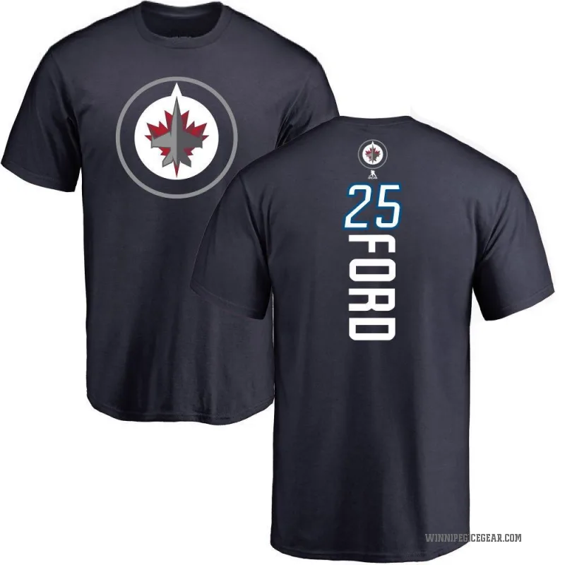 Parker Ford Youth Navy Winnipeg Jets Backer T-Shirt -