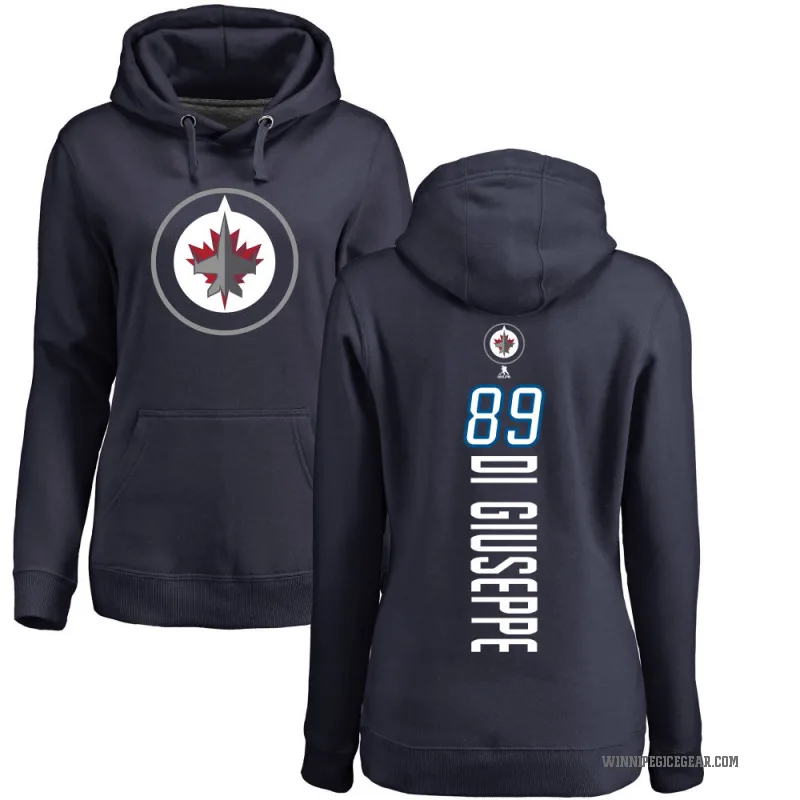 Phillip Di Giuseppe Women's Navy Winnipeg Jets Branded Backer Pullover Hoodie