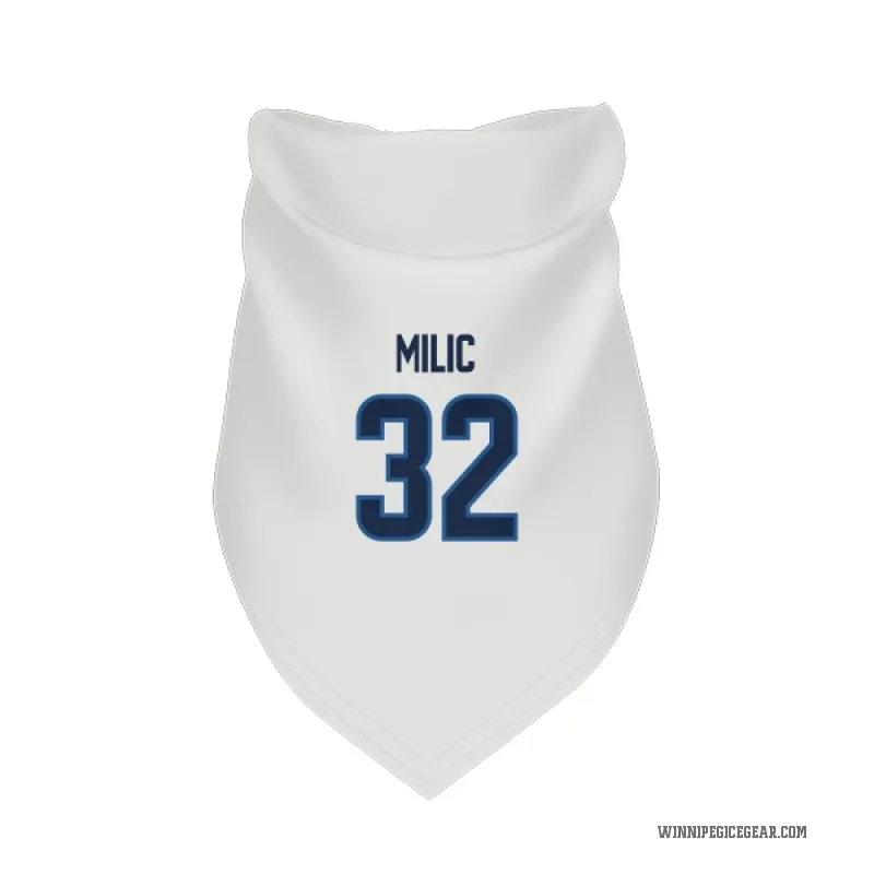 Thomas Milic  White Winnipeg Jets  Cat & Dog Pet Bandana