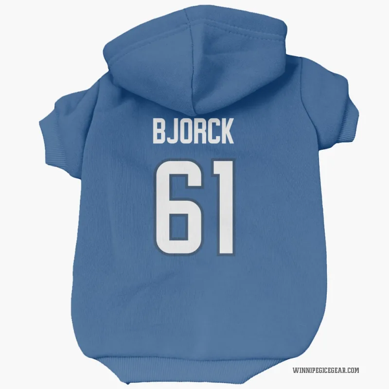 Viggo Bjorck  Blue Winnipeg Jets  Cat & Dog Pet Hoodie