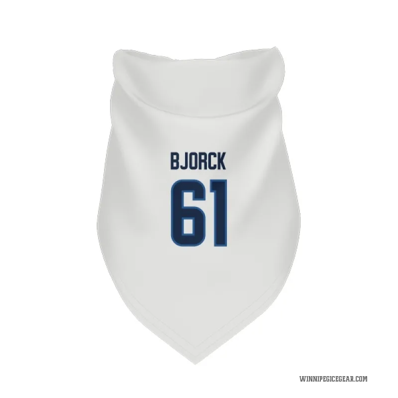 Viggo Bjorck  White Winnipeg Jets  Cat & Dog Pet Bandana