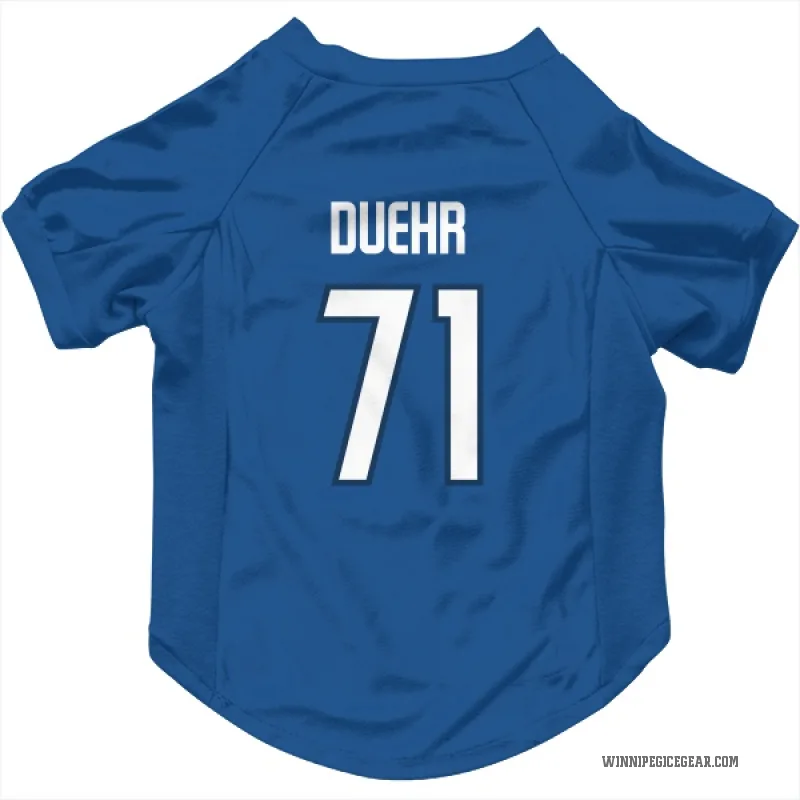 Walker Duehr  Blue Winnipeg Jets  Cat & Dog Pet Jersey
