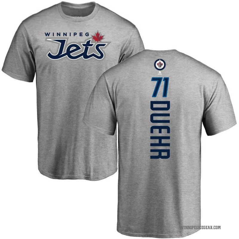 Walker Duehr Men's Ash Winnipeg Jets Backer T-Shirt -