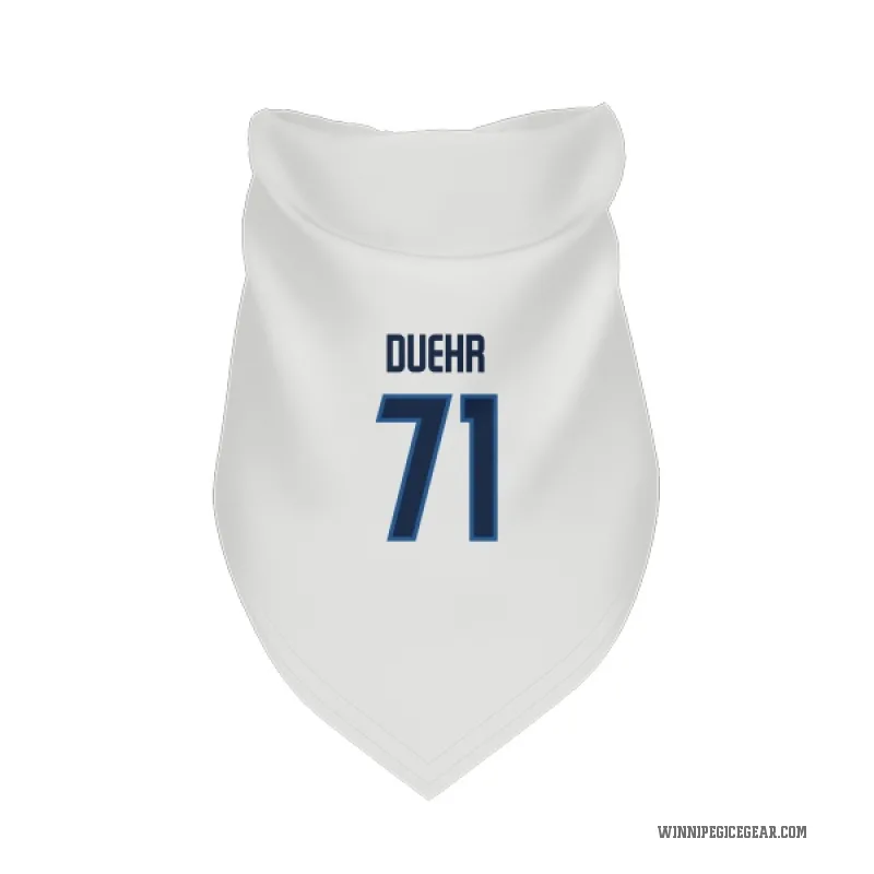 Walker Duehr  White Winnipeg Jets  Cat & Dog Pet Bandana