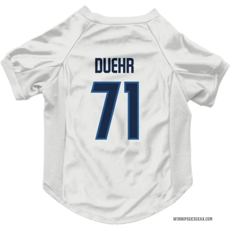 Walker Duehr  White Winnipeg Jets  Cat & Dog Pet Jersey