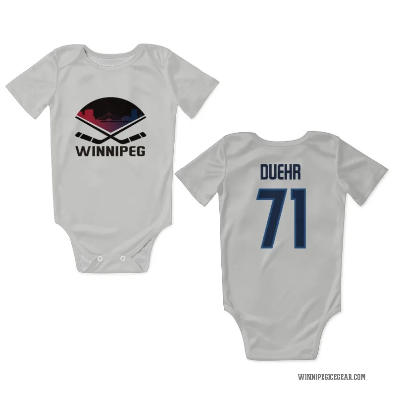 Walker Duehr  White Winnipeg Jets  Newborn & Infant Bodysuit