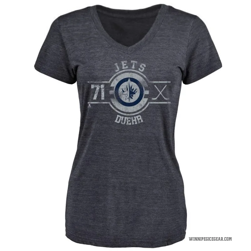 Walker Duehr Women's Navy Winnipeg Jets Insignia T-Shirt -